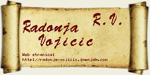 Radonja Vojičić vizit kartica